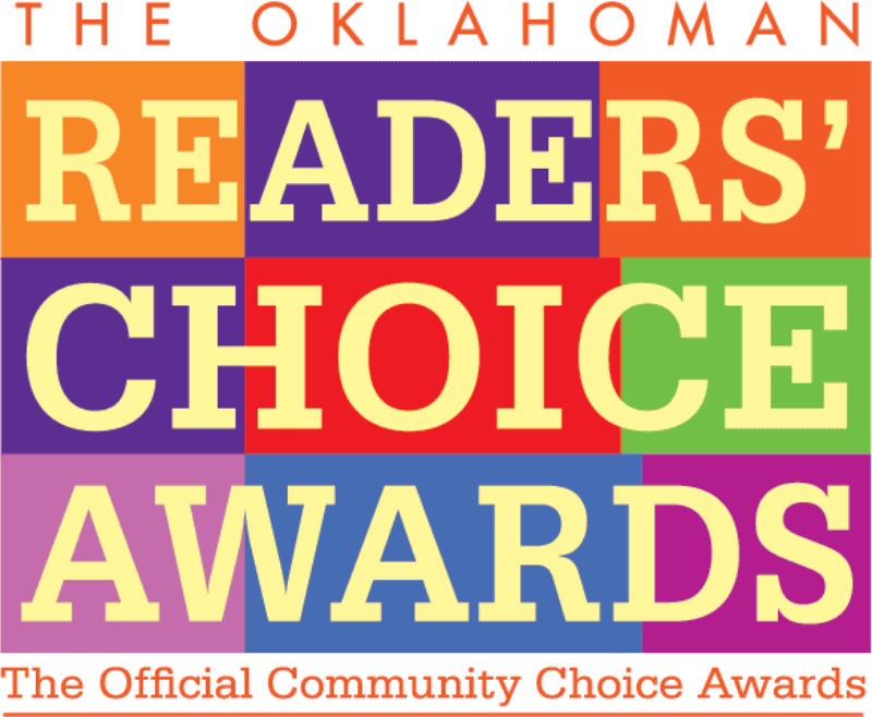 The Oklahoman Readers' Choice Awards logo, featuring colorful text blocks.